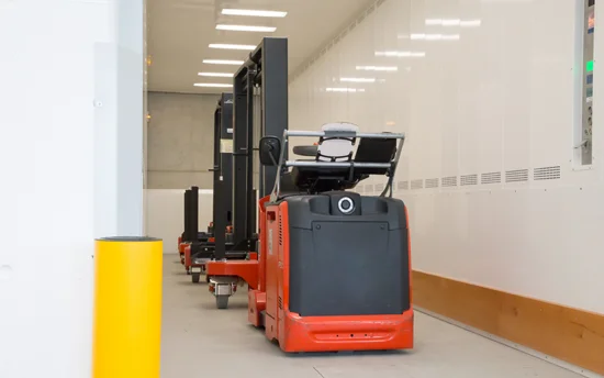 goods lift with open door