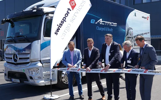 Opening celebration of the new Swissport cargo terminal on 19.5.2022 in Vienna (©Swissport)
